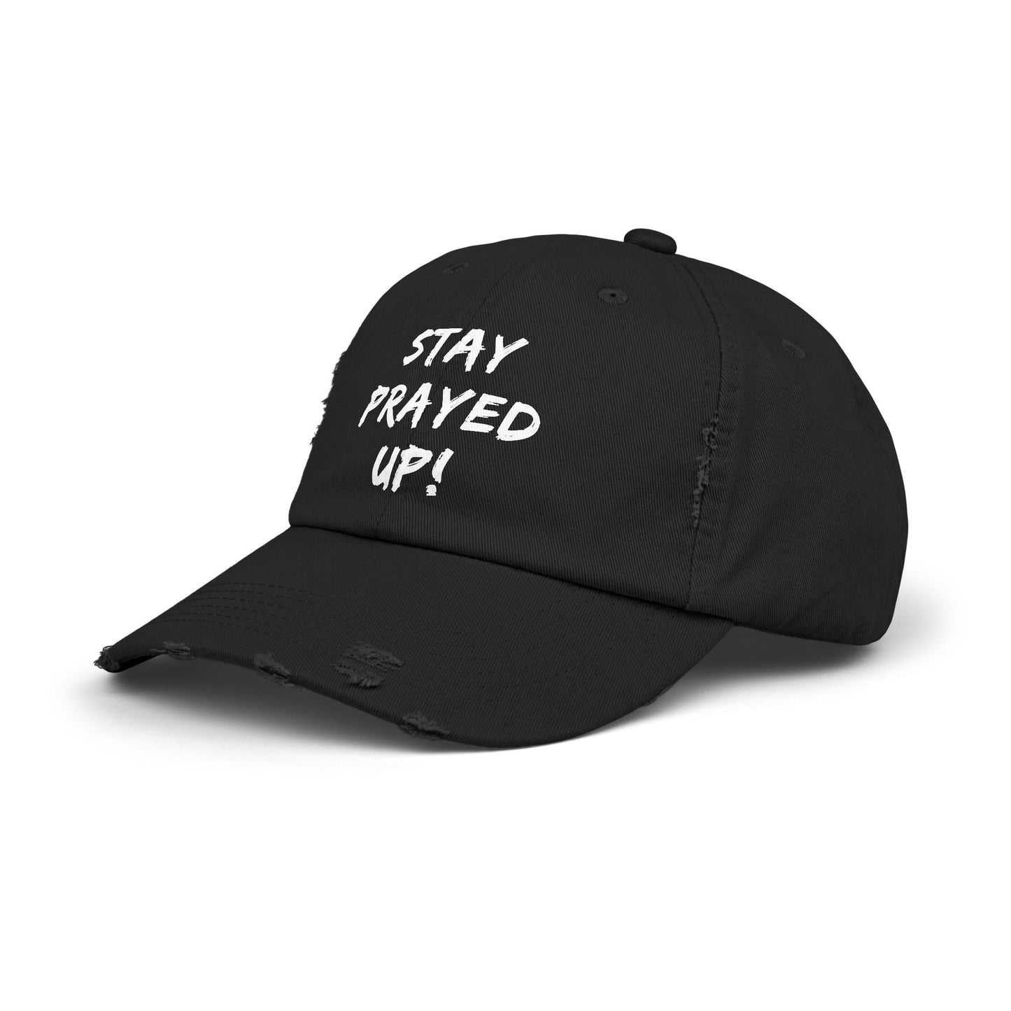 Prayerfully Stacked - Unisex Distressed Cap