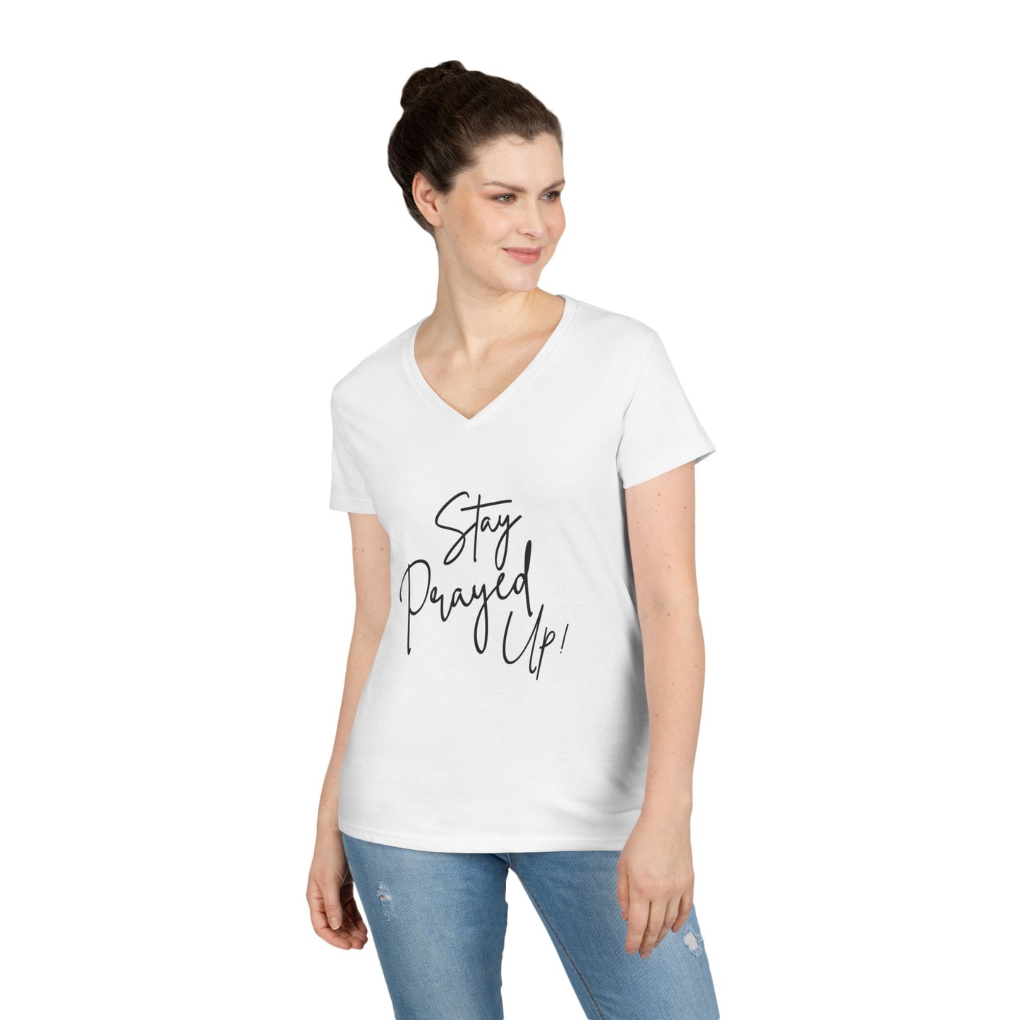 Stay Prayed Up - Ladies' V-Neck T-Shirt