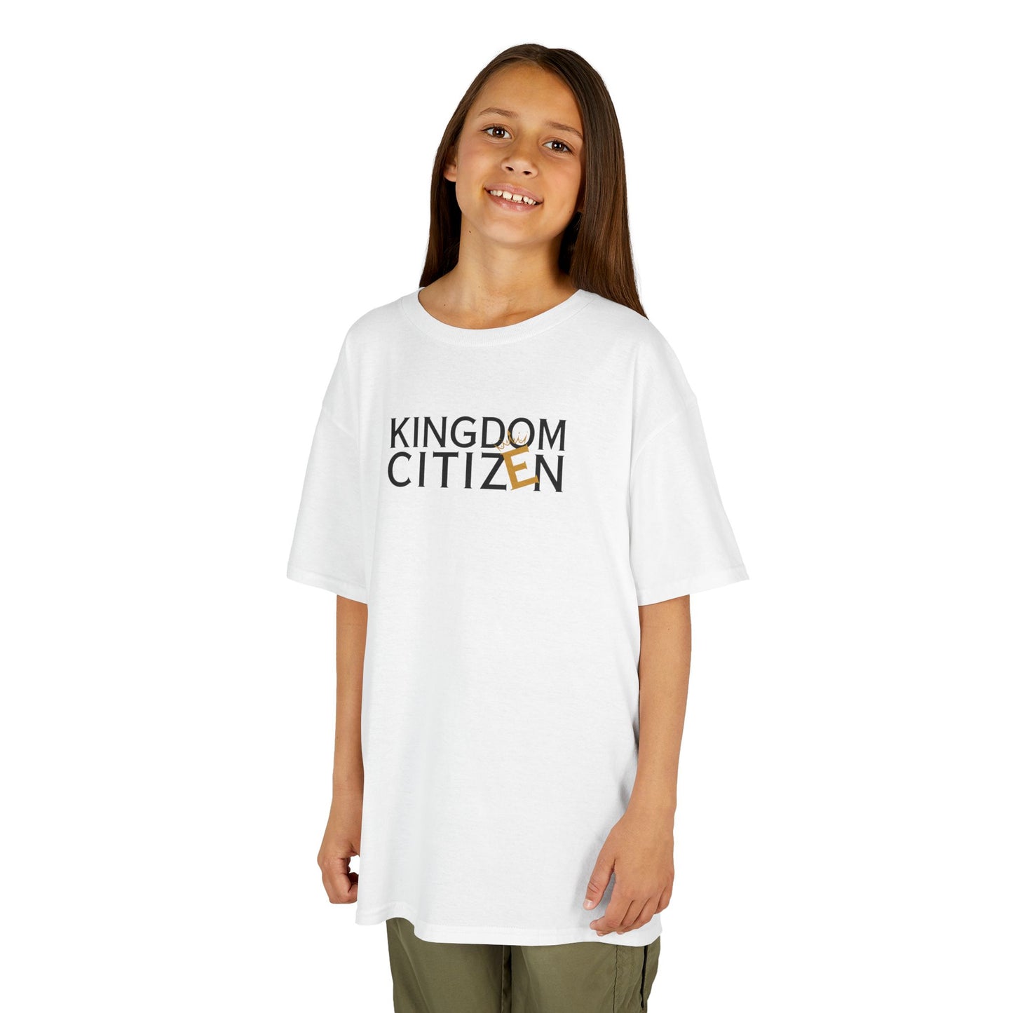 Kingdom Citizen - Kids Heavy Cotton Tee - Motivational Youth T-Shirt