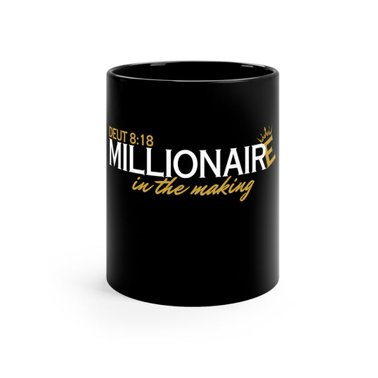 Millionaire in the Making - 11oz Black Mug