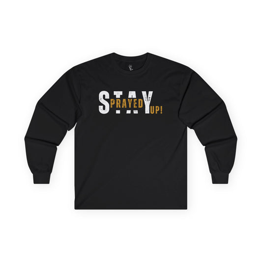 Stay Prayed Up (Lion on Back) - Unisex Long Sleeve Tee