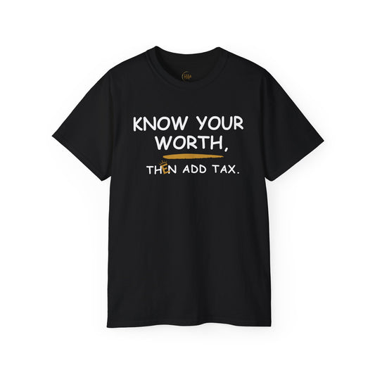 Know Your Worth Unisex Tee (2M) - Sustainable and Ethically Made