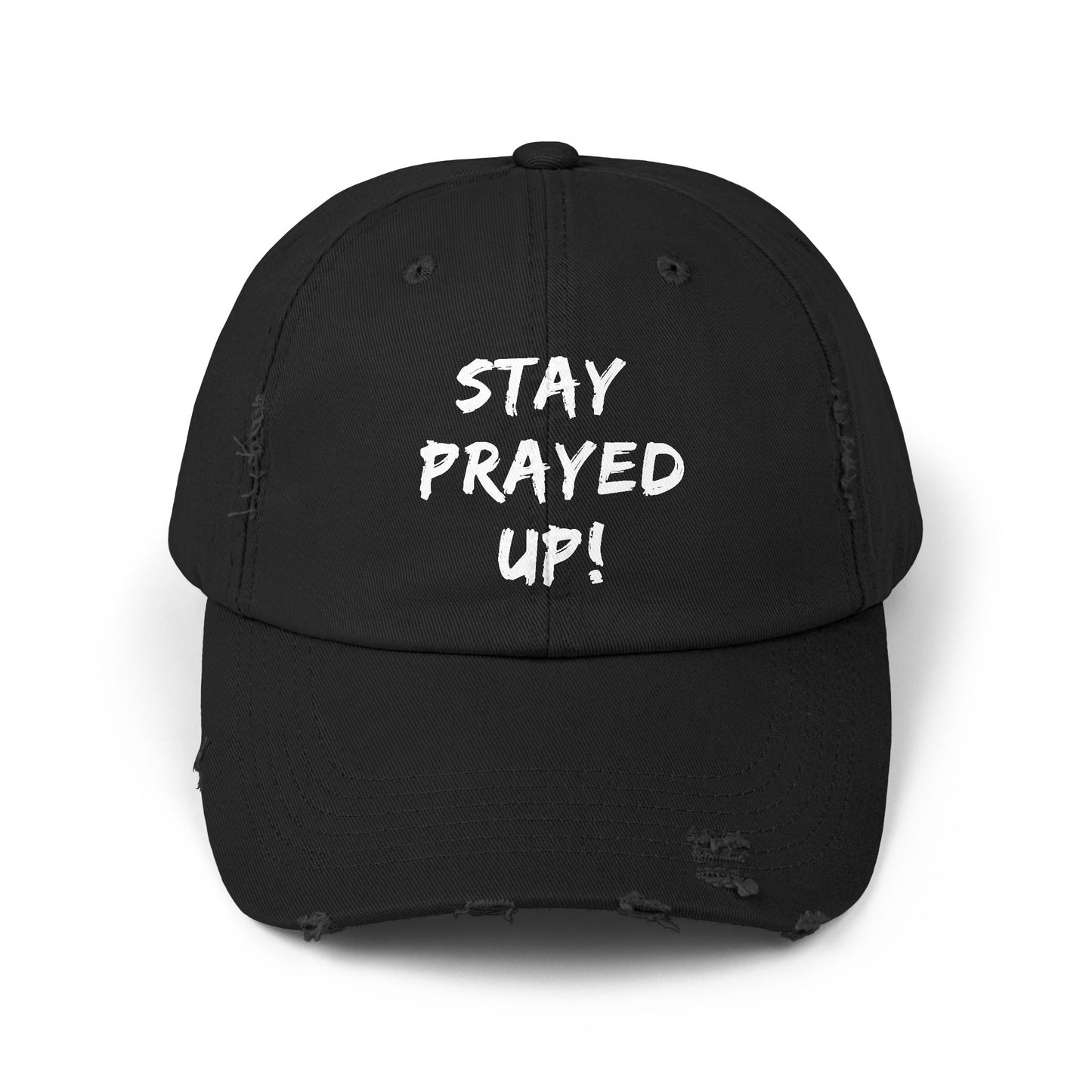 Prayerfully Stacked - Unisex Distressed Cap