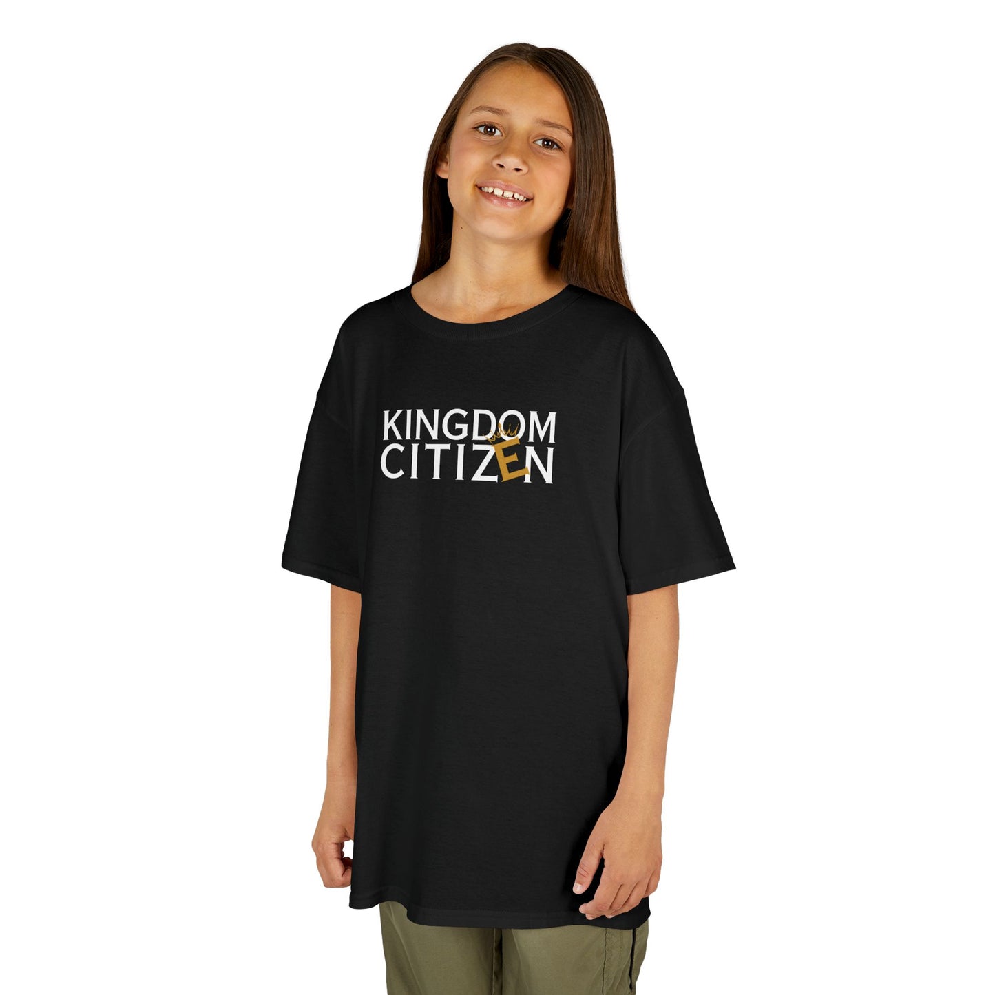Kingdom Citizen - Kids Heavy Cotton Tee - Motivational Youth T-Shirt