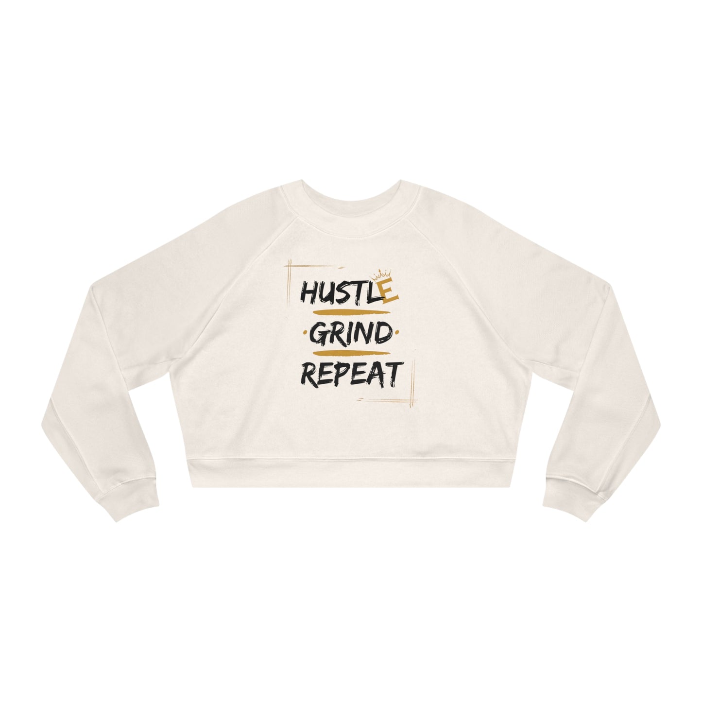 Hustle, Grind, Repeat - Women's Cropped Fleece Pullover