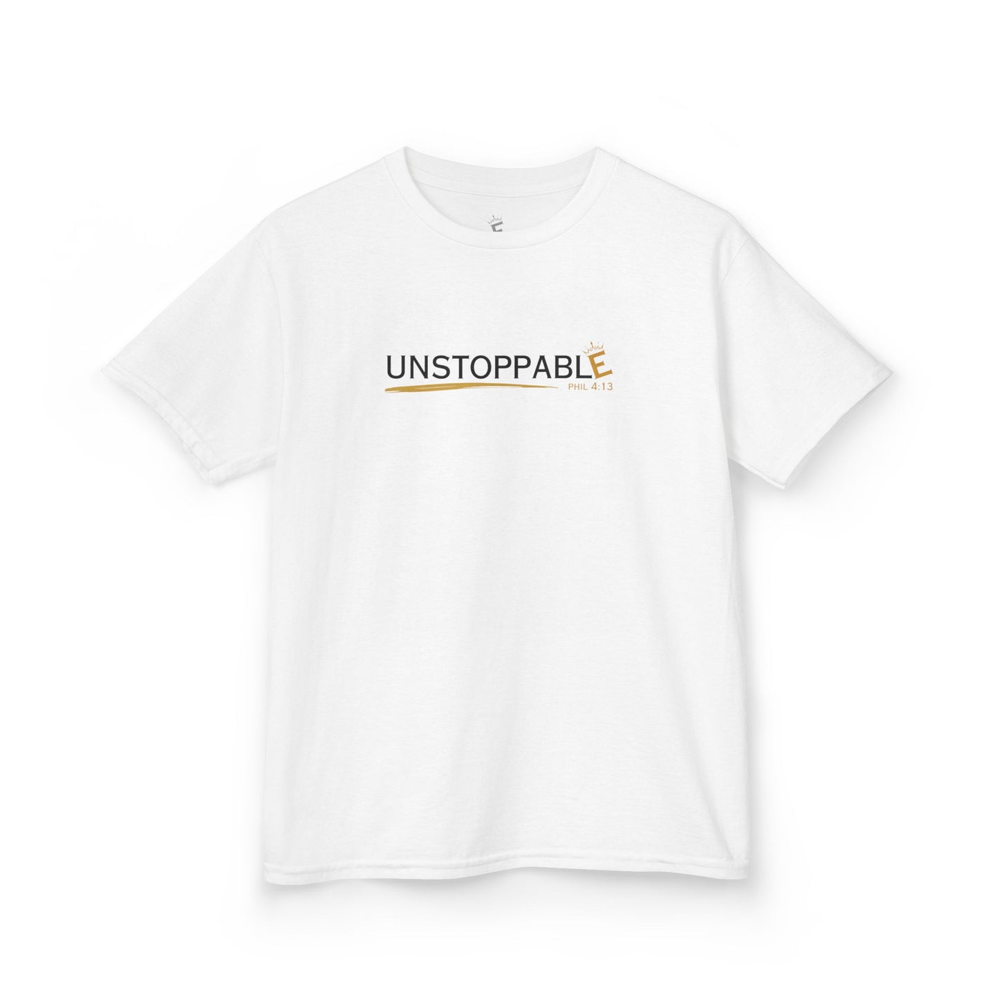 Unstoppable Kids Heavy Cotton Tee - Motivational Youth T-Shirt