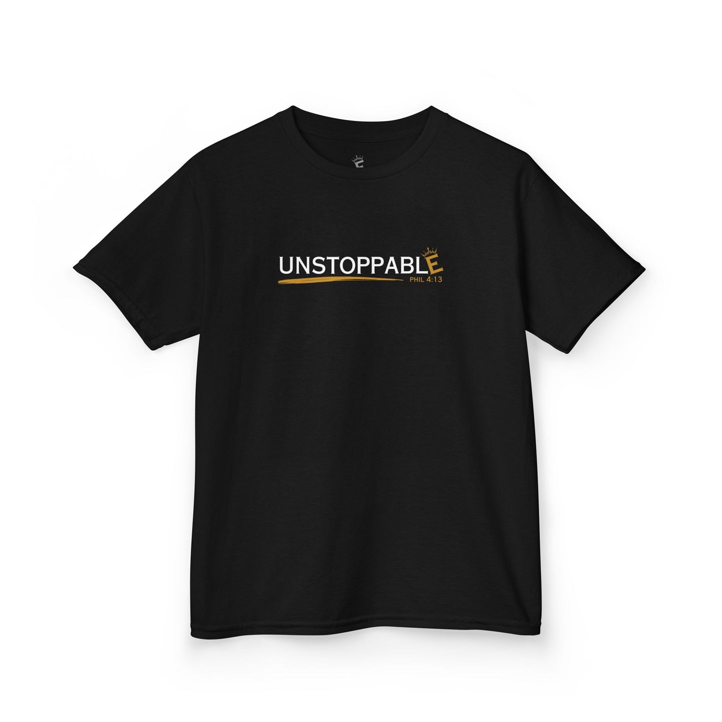 Unstoppable Kids Heavy Cotton Tee - Motivational Youth T-Shirt