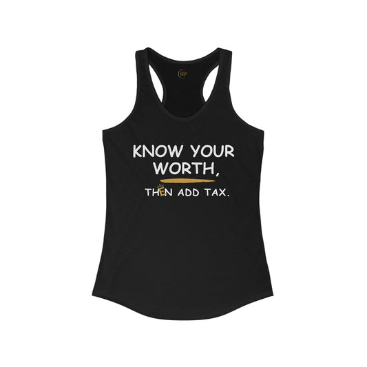 Know Your Worth - Women's Racerback Tank