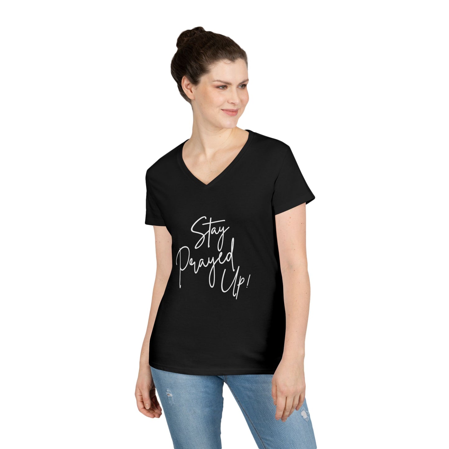 Stay Prayed Up - Ladies' V-Neck T-Shirt